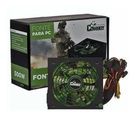 Fonte Para PC ATX 500W Cowboy Cooler 140mm ultra silencioso